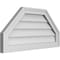 Ekena Millwork Octagonal Top Surface Mount PVC Gable Vent w/ 2"W x 1-1/2"P Brickmould Frame, 28"W x 14"H GVPOT28X1402SN - alternate 2